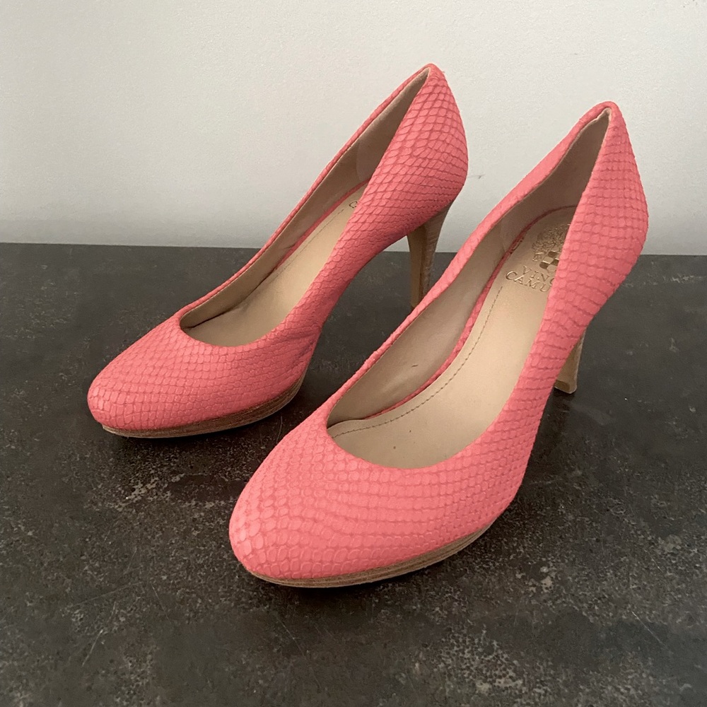 Vince Camuto Textured pump heels.